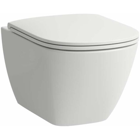 Laufen Lua - WC sospeso con copriwater SoftClose, Rimless, bianco H8660800000001