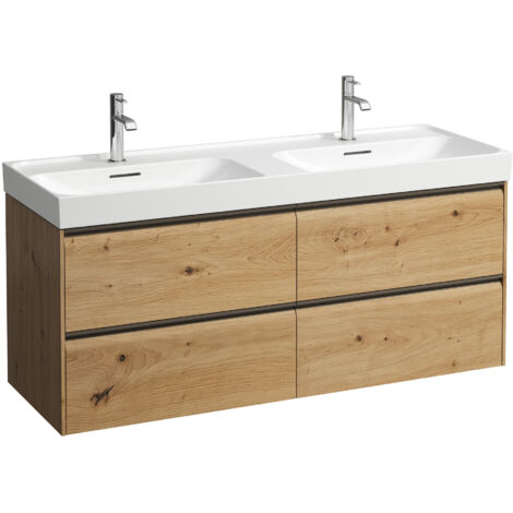 LAUFEN Meda Meuble sous-lavabo, 4 tiroirs, système de rangement