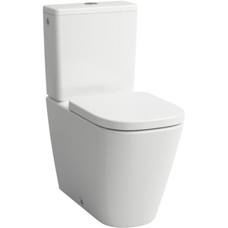 LAUFEN Meda WC combinado de pie, sin borde, cisterna silenciosa,