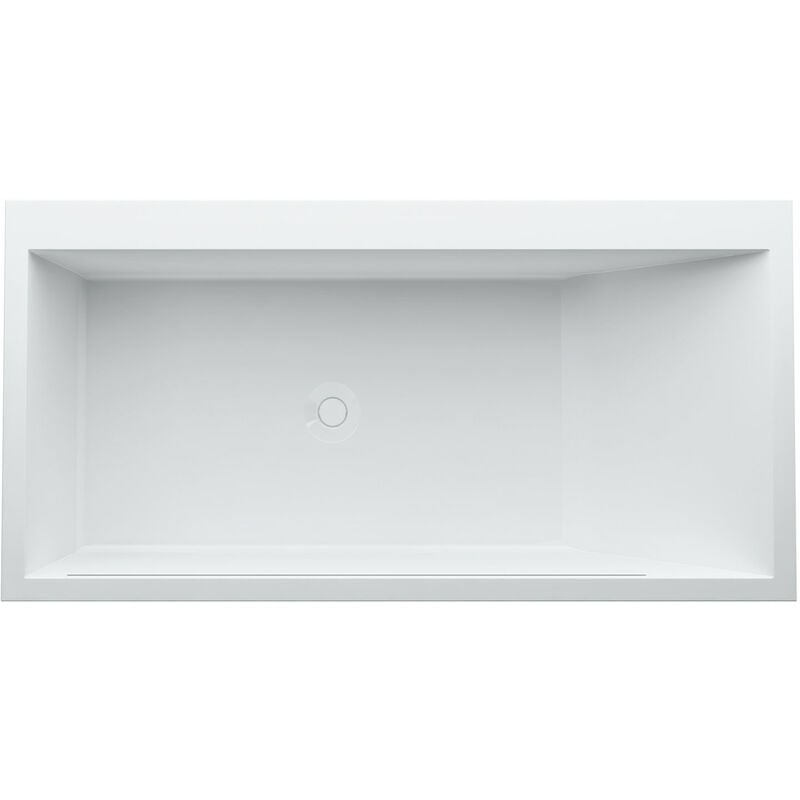 

Laufen Mineralguss Badewanne Kartell versión empotrada esquina izquierda 1700x860x590mm, espacio de rebose iluminado por LED, blanco - H2243310006161