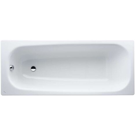 Laufen Moderna Plus - Vasca da bagno in acciaio da incasso 1700x700x395 mm, bianca H2251200000401