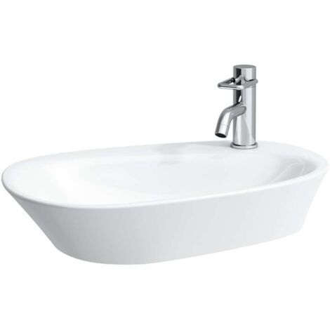 LAUFEN Palomba Waschtisch-Schale, 1 Hahnloch, ohne Überlauf, mit