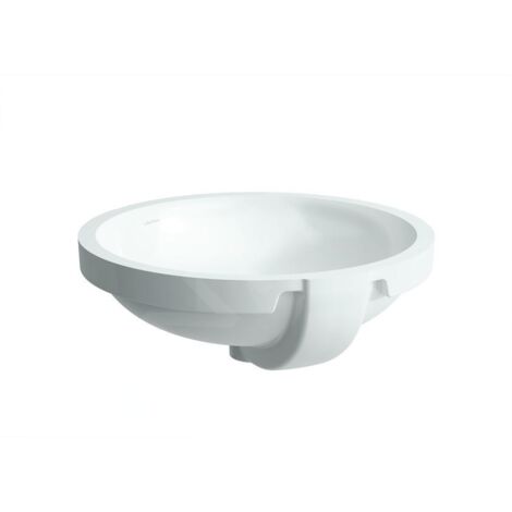 Laufen Pro A - Lavabo 420x420 mm, sans trou pour robinetterie, blanc H8189610001091