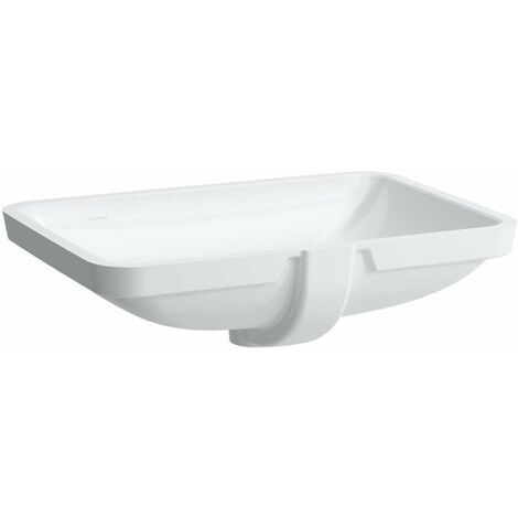 Laufen Pro A - Lavabo 60x40 cm, senza troppopieno, senza foro per miscelatore, con LCC, bianco H8119694001091