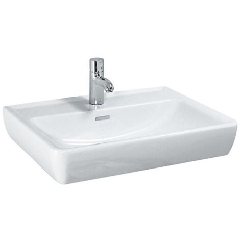 LAUFEN PRO A Lavabo avec trop-plein, 1 trou pour robinetterie 600 x 480 mm pergamon LAUFEN