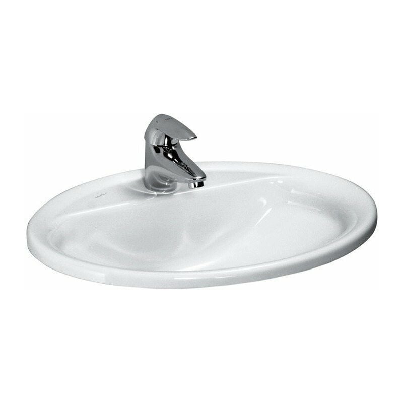 

PRO lavabo encastrable A 560 x 440 mm, con rebosadero y orificio para grifería blanco - Laufen