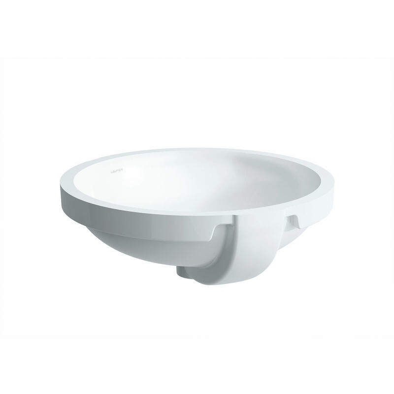 

PRO B Lavabo empotrado, sin agujero para grifo, con rebosadero, 465x470, blanco, color: Blanco con LCC - H8189624001091 - Laufen