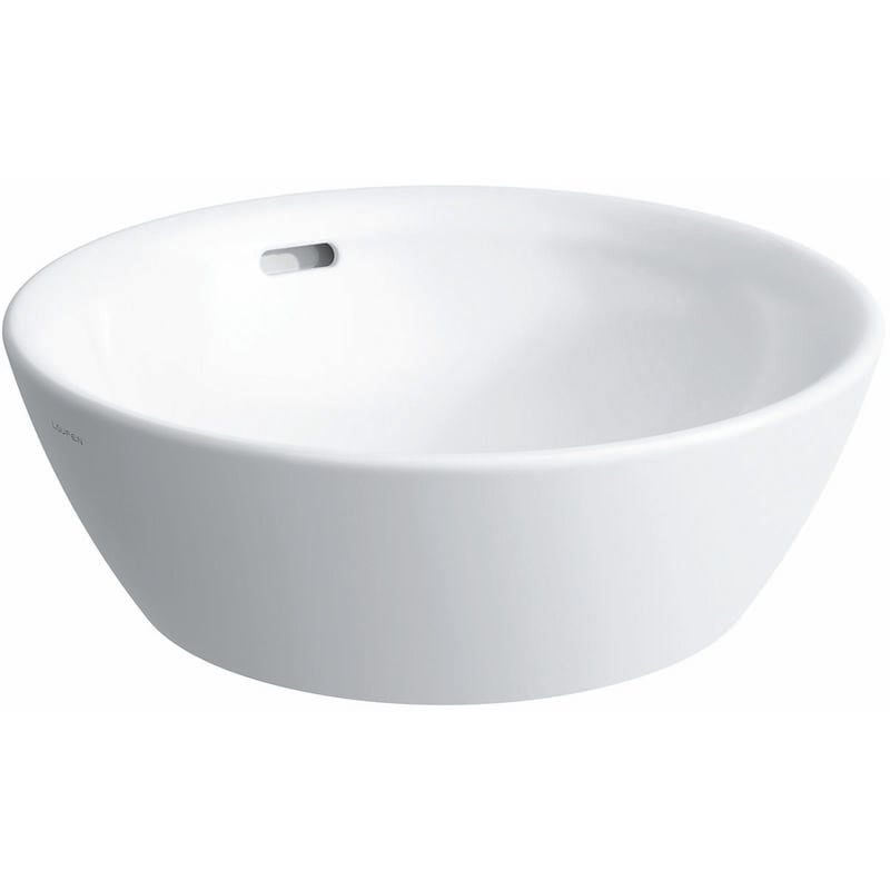 

PRO B Lavabo, sin agujero para grifo, con rebosadero, 420x420, blanco, color: Blanco con LCC - H8129624001091 - Laufen