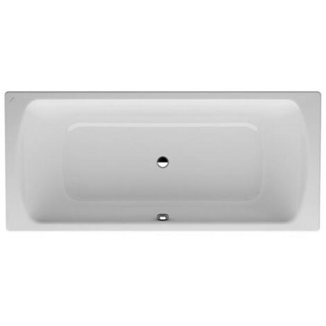 Laufen Pro Badewanne Stahl, Auslauf mittig, 180x80x45cm, oh.Antislip, weiß 2279500000401