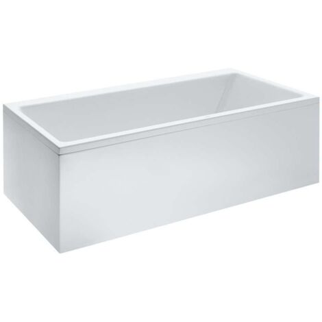 Laufen Pro - Bañera con construcción y panel frontal izquierdo, 190x90 cm, blanco H2349550000001