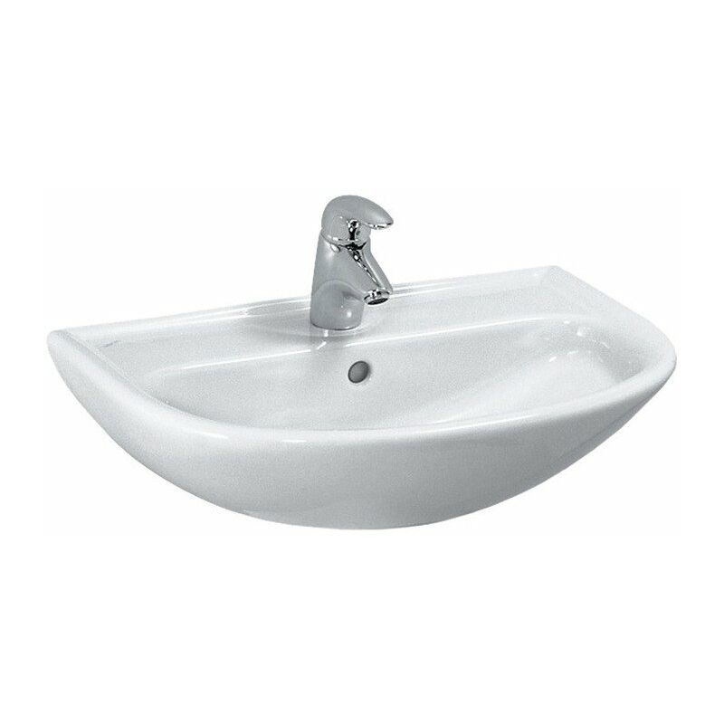 

PRO C lavabo con rebosadero, 1 orificio para grifería 600 x 420 mm blanco - Laufen