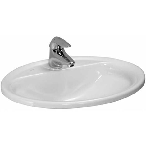 Laufen Pro - Einbauwaschbecken, 56x44 cm,1 Hahnloch, weiß H8139510001041