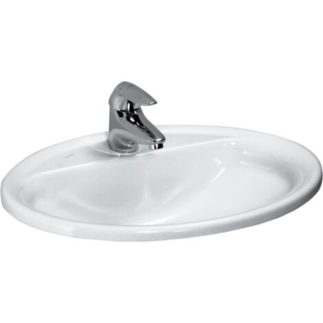 Laufen Pro - Lavabo encastré, 56x44 cm, 1 trou pour robinetterie, blanc H8139510001041
