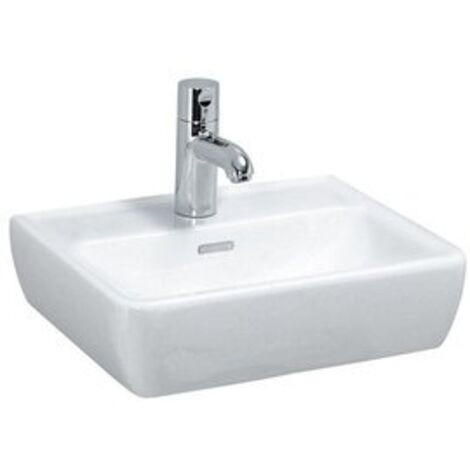 Laufen Pro - Lave-mains, 450x340 mm, 1 trou pour robinetterie, blanc H8119510001041