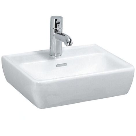 Laufen Pro - Lave-mains, 450x340 mm, sans trou pour mitigeur, avec LCC, blanc H8119514001091