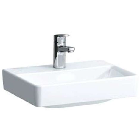Laufen Pro S - Lavabo, 450x340 mm, 1 foro per miscelatore, senza troppopieno, con LCC, bianco H8169614001561