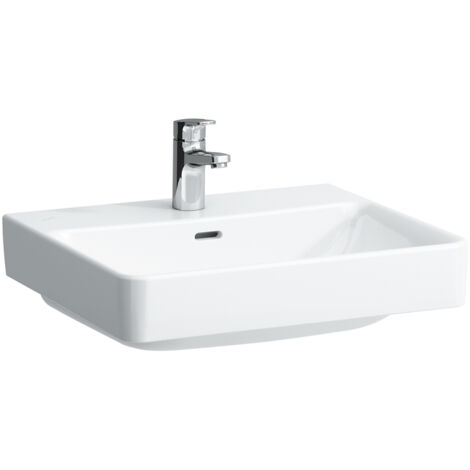 LAUFEN PRO S lavabo 550 x 465 mm con troppopieno versione rubinetto monoforo bianco LCC LAUFEN
