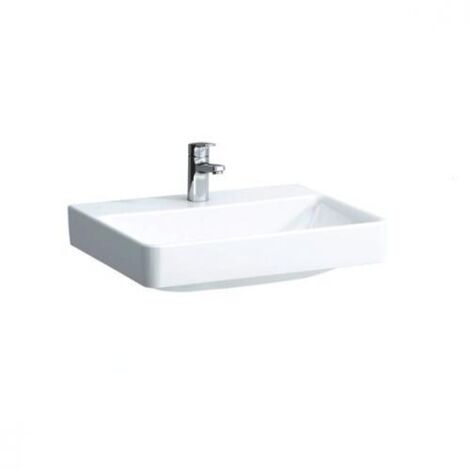 Laufen Pro S - Lavabo, 600x465 mm, 1 trou pour robinetterie, sans trop-plein, blanc H8169630001561