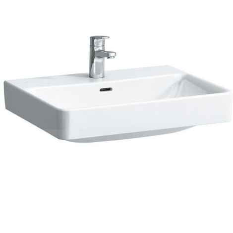 Laufen Pro S - Lavabo, 600x465 mm, 3 trou pour robinetterie, avec LCC, blanc H8169634001081
