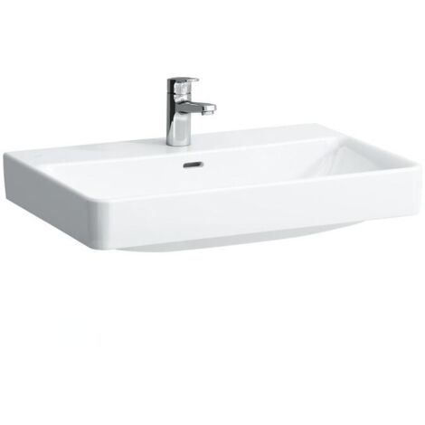 Laufen Pro S - Lavabo, 700x465 mm, 3 trous pour robinetterie, avec LCC, blanc H8109674001081