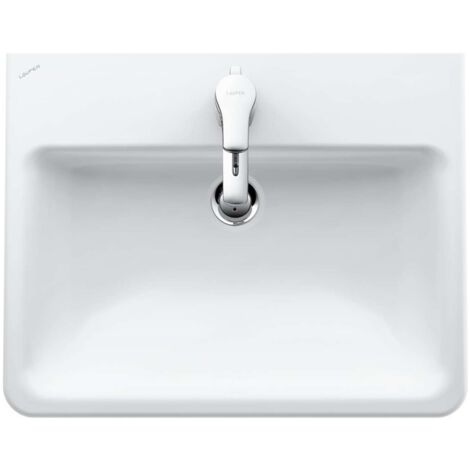 Laufen Pro S - Lavabo à encastré, 56x44 cm, 3 trou pour robinetterie, blanc H8189630001081