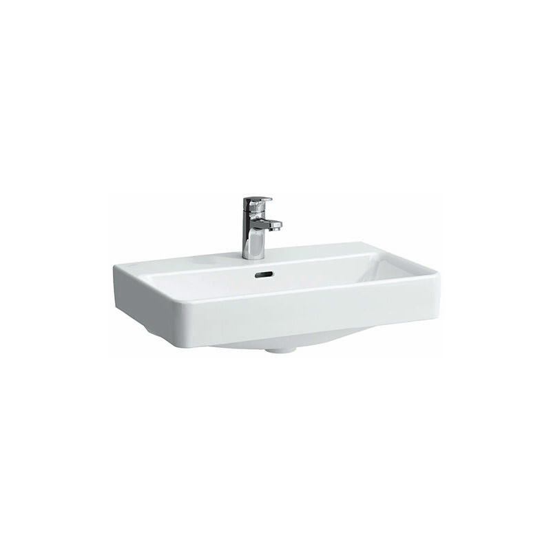 

PRO S Lavabo compacto, sin grifo, con rebosadero, 600x380, blanco, color: Blanco - H8189590001091 - Laufen