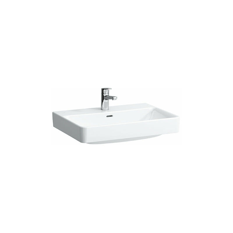 

Laufen PRO S Lavabo de sobre encimera, sin agujero para grifo, con rebosadero, 650x465, blanco, color: Blanco con LCC - H8169644001091