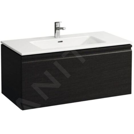 Laufen Pro S - Meuble avec lavabo, 1000x500 mm, 1 tiroirs, wengé H8609664231041