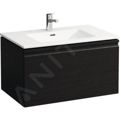 Laufen Pro S - Meuble avec lavabo, 800x500 mm, wengé H8609644231041
