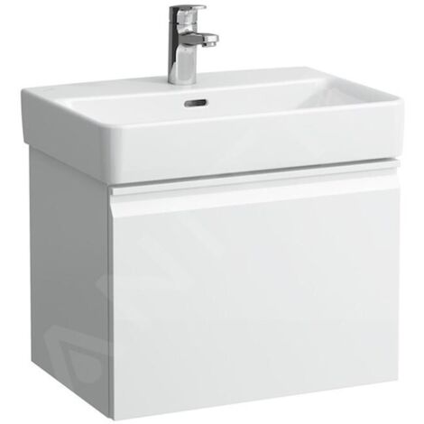 Laufen Pro S - Meuble pour lavabo, 510x370x390 mm, 1 tiroir, blanc brillant H4830220954751