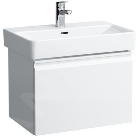 Laufen Pro S - Meuble pour lavabo, 550x370x390 mm, 1 tiroir, blanc brillant H4830320954751