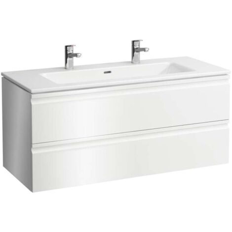 LAUFEN Pro S Set 1200, lavabo, 2 grifos, rebosadero, incl. mueble