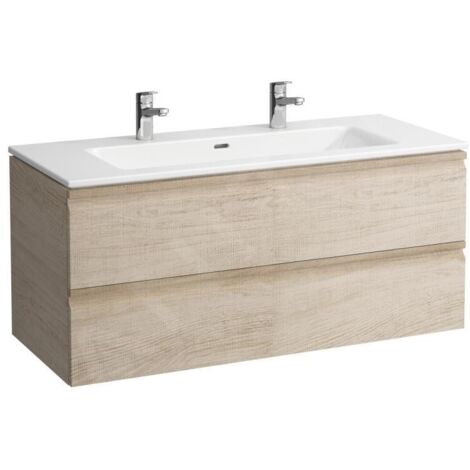 LAUFEN Pro S Set 1200, lavabo, 2 trous pour robinet, trop-plein,