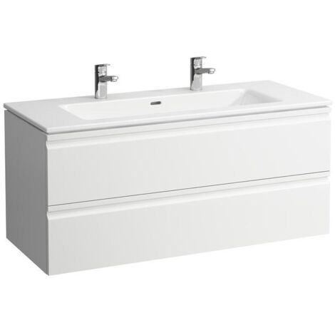 LAUFEN PRO S Set 1200, Waschtisch, 2 Hahnlöcher, Überlauf,