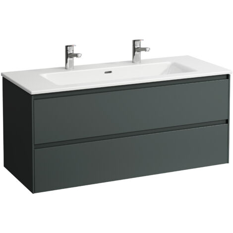 LAUFEN PRO S Set Lani Komplettset 1200, Waschtisch, 2 Hahnlöcher,