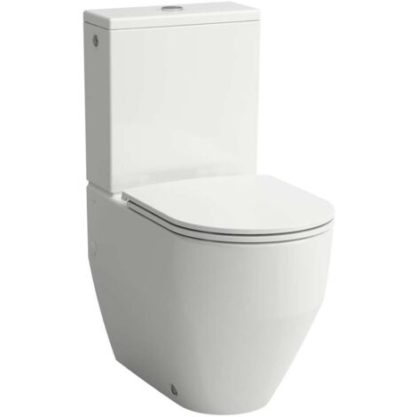 Laufen Pro - Stand-WC-Kombiset, Abgang hinten/unten, SoftClose, weiß H8679530009701