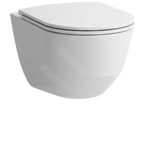Laufen Pro - WC suspendu avec abattant SLIM, pliable SoftClose, blanc H8669530000001