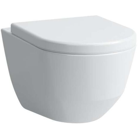Laufen Pro WC suspendu encastrée compacte sans rebord 49x36,7cm blanc