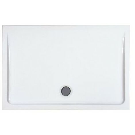 Laufen – Receveur de douche à poser 80x120cm – Céramique blanche antidérapante – Épaisseur 6.5cm – Siphon diamètre 9cm - H8549536000003