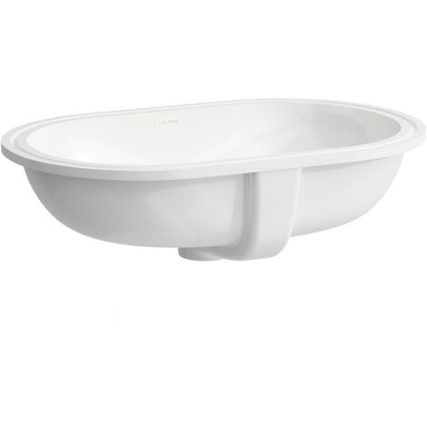 Laufen Savoy - Lavabo encastré 510x310 mm, avec trop-plein, sans trou pour robinetterie, blanc H8189460001091