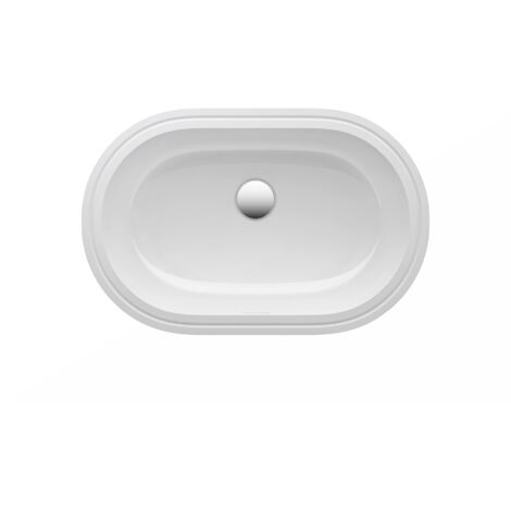 LAUFEN Savoy lavabo encastré, encastrement par le bas, sans trou