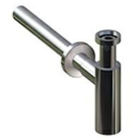 LAUFEN Siphon, DN32, chromé, avec tube découlement rallongé,