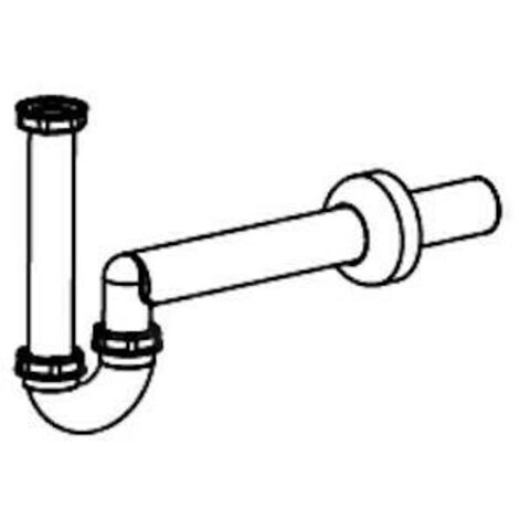 LAUFEN Siphon, DN40, en plastique, pour bidet mural, blanc,