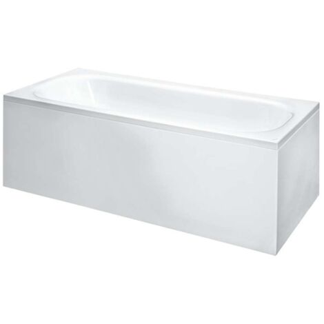 Laufen Solutions - Bañera con construcción y panel en L a la derecha, 170x75 cm, blanco H2235360000001