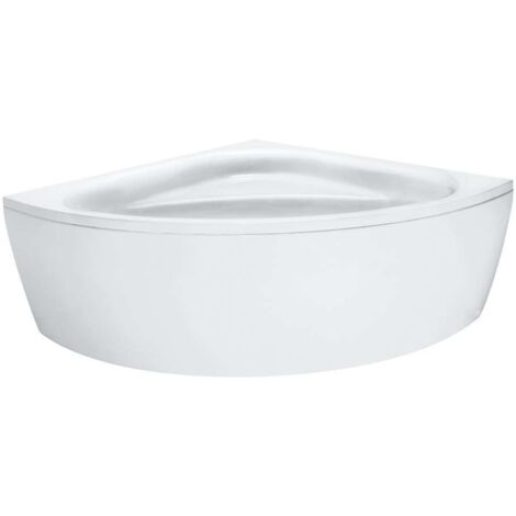 Laufen Solutions - Bañera con construcción y panel frontal, 150x150 cm, blanco H2445070000001