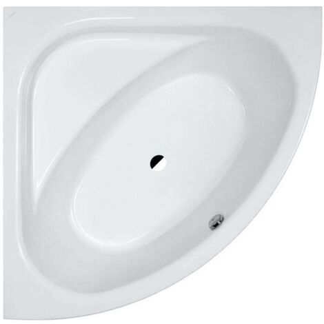 Laufen Solutions - Bañera de esquina con construcción, 140x140 cm, blanco H2425010000001