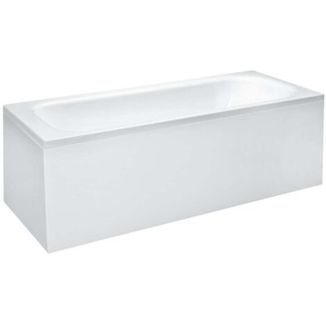 Laufen Solutions - Vasca da bagno con costruzione e pannello a L a sinistra, 1700x700 mm, bianco H2225050000001