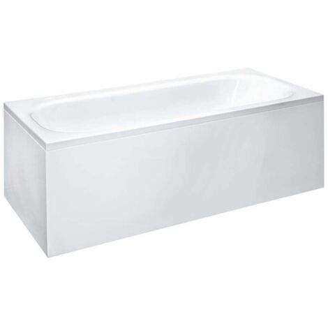Laufen Solutions - Vasca da bagno con costruzione e pannello a L a sinistra, 1800x800 mm, bianco H2245050000001