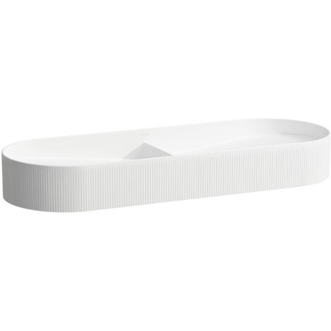 LAUFEN Sondeur mobile à double lavabo avec texture, sans trou
