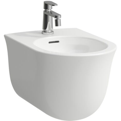 LAUFEN The New Classic Wandbidet, 1 Hahnloch, mit Überlauf,